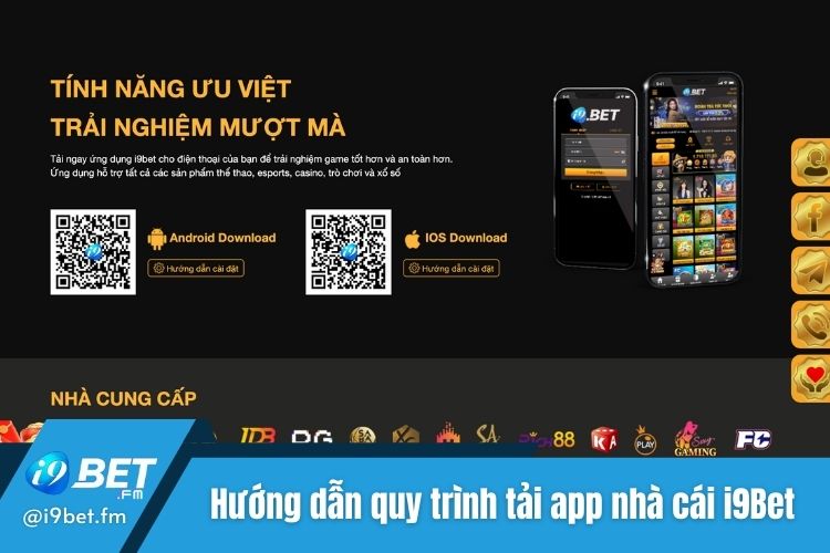 Hướng dẫn quy trình tải app nhà cái i9Bet