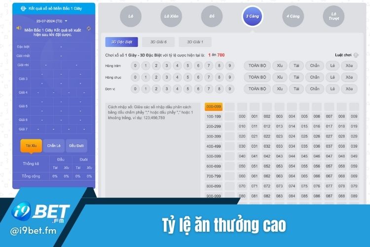 Tỷ lệ ăn cược cạnh tranh nhất thị trường lô đề hiện nay