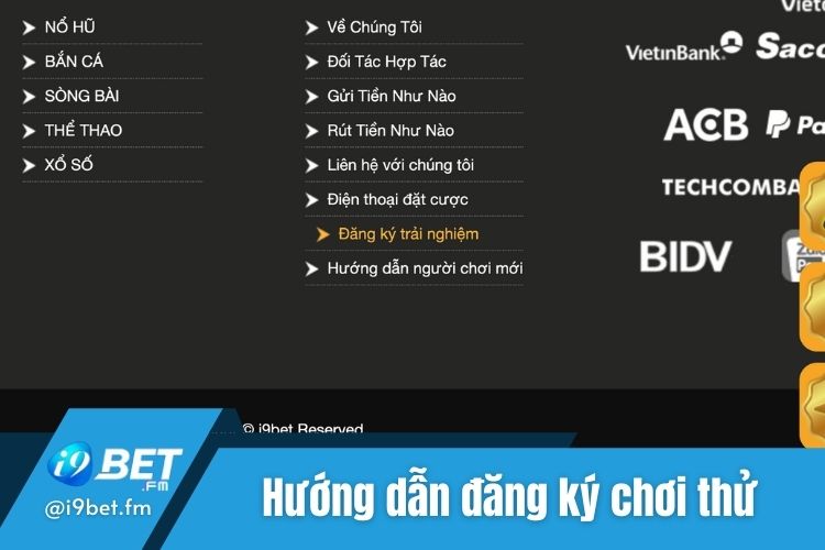 Tham khảo cách thực hiện I9bet đăng ký tài khoản chơi thử