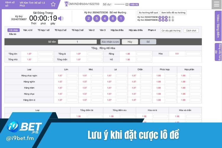 Những lưu ý quan trọng khi thực hiện đánh đề online