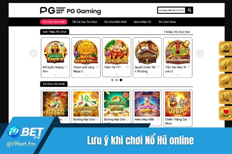 Lưu ý cần nắm khi thực hiện đặt cược vào tựa game nổ hũ online