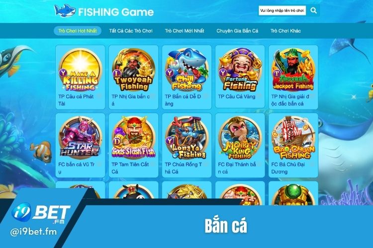 Thế giới đại dương muôn màu tại i9Bet cùng tựa game bắn cá đổi thưởng